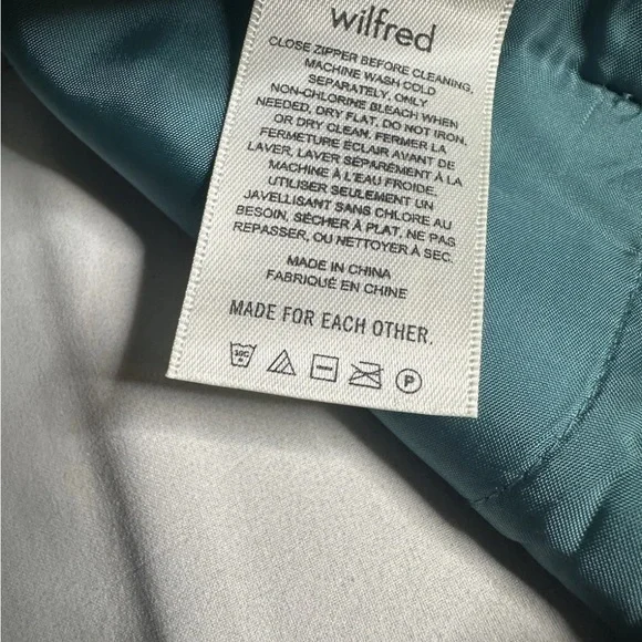 Wilfred The Melina Vegan Leather Green High Rise Straight Pants - Picture 6 of 7